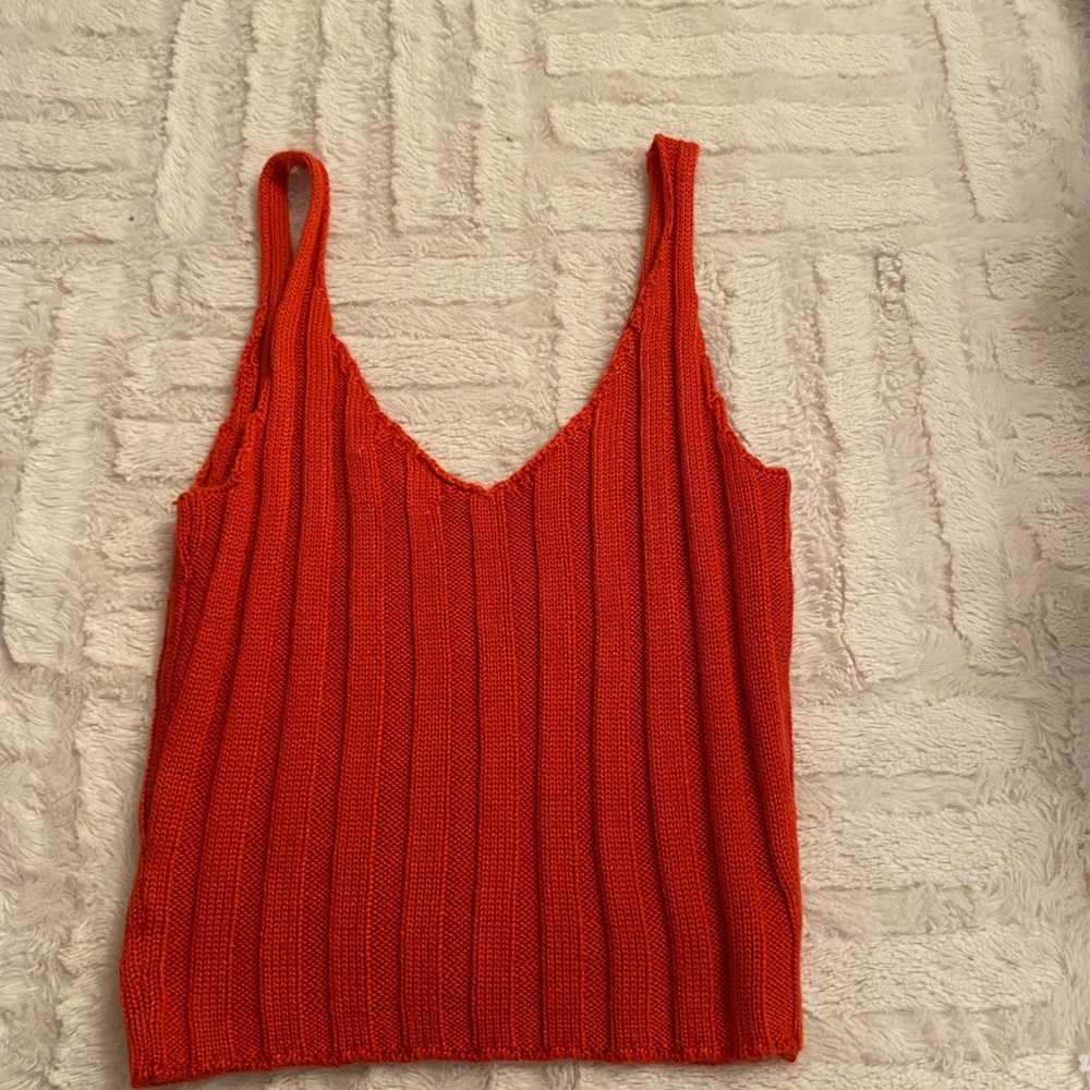 Red tank top. Size S. Brand: Hollister